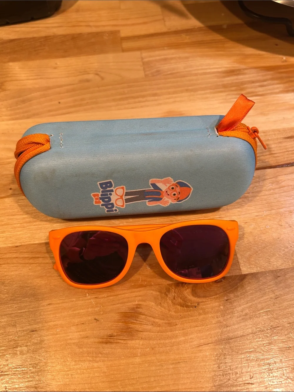 Ro Sham Bo polarized Blippi Kids Orange Sunglasses with Branded Case